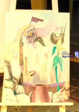 Fotografía de pinturas en exposición