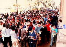 Marcha en calles de Santiago