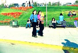 Gente caminando en paseo