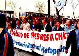 Marcha en calles de Santiago