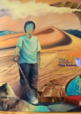 Fotografía de pintura en exposición